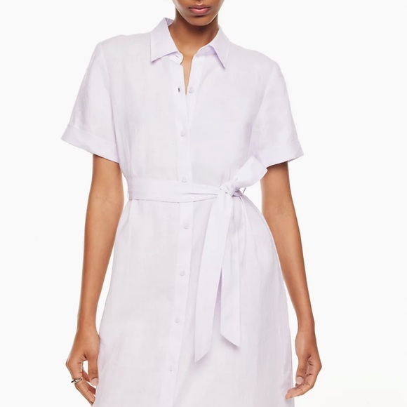 Aritzia Wilfred Eleta Linen Midi Dress 2XS - Picture 11 of 12